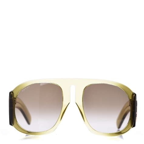 gucci gg0152s black aviator women sunglasses 57mm ph