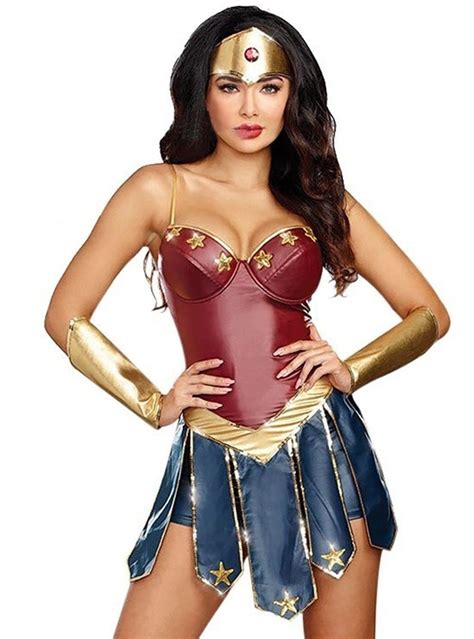 Wonder Woman Sexy Costume For Adult Hallowitch Costumes