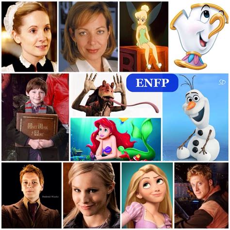 Another Enfp Collage Of Characters Personalidad Enfp Caracteres