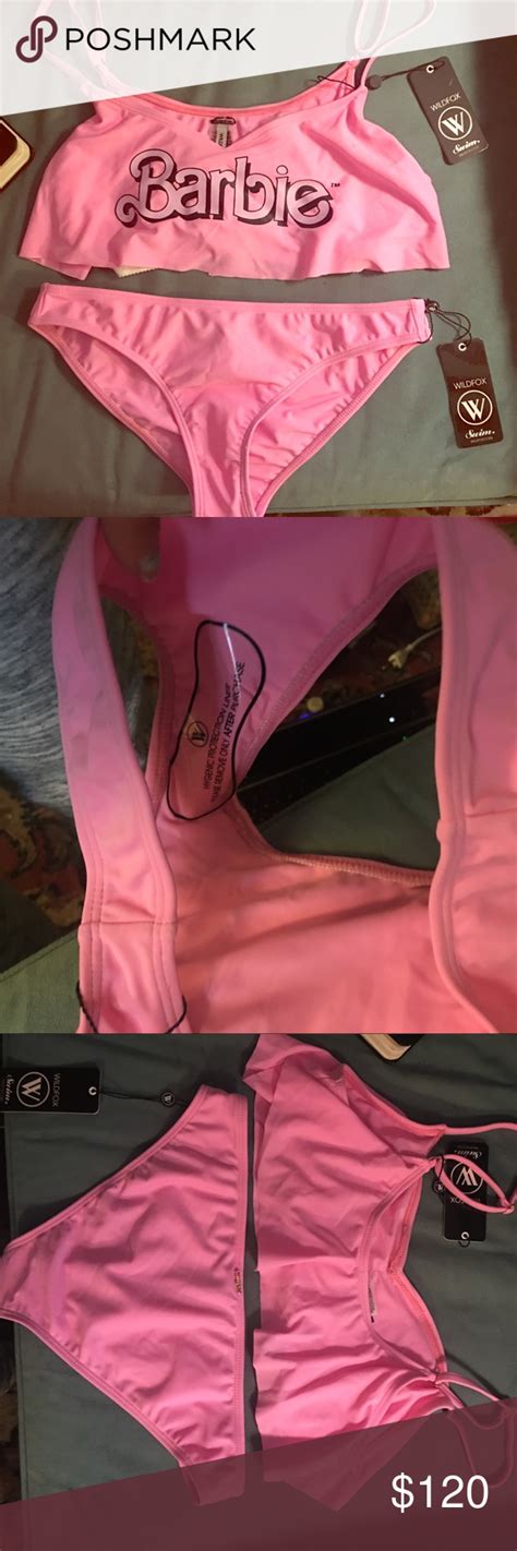 nwt wildfox barbie pink bikini set 👙🎀 pink bikini set bikinis bikini set