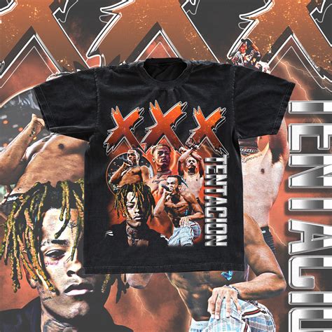 Xxxtentacion Vintage Tee Bootleg Design Png S Rap T Shirt Etsy M Xico