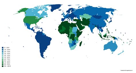 Circumcision Rates Around The World • Visual Data