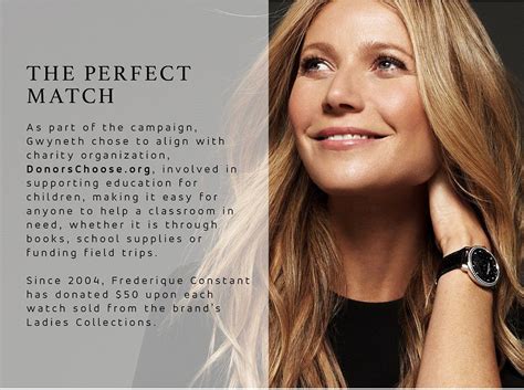 Frederique Constant Continues Partnership With Gwyneth Paltrow As