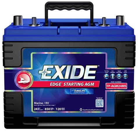 Facebook is showing information to help you better understand the purpose of a page. Exide Edge 24MS Marine Starting AGM Battery FP-AGM24MS-DS ...