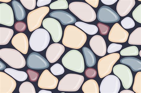 Premium Vector Seamless Pattern With Smooth Pebble