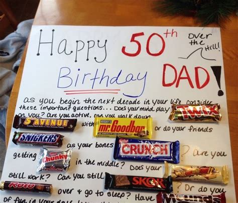 It's a little sentimental & a little silly but overall is cute. 50th birthday present for my uncle! , Birthday Presents ...