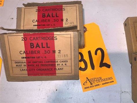 39 Rounds 30 Caliber Ball M2 Assiter Auctioneers