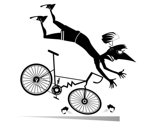 Funny Bike Crash Illustrations Royalty Free Vector Graphics And Clip Art