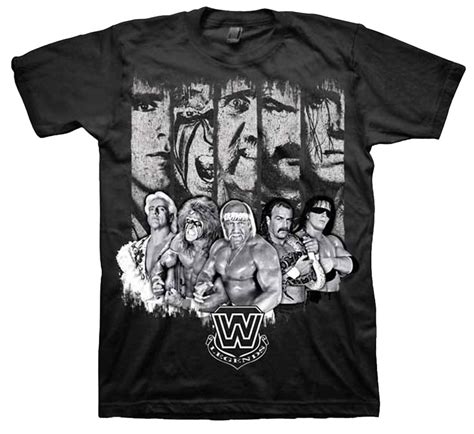 Wwe Legends Faces And Pose Adult T Shirt