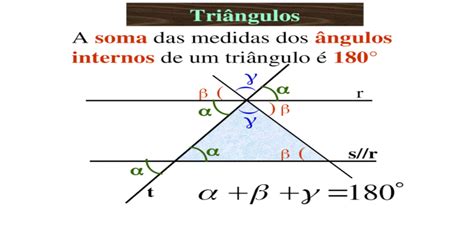 Triângulos A Soma Das Medidas Dos ângulos Internos De Um Triângulo é