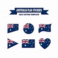 Plantilla de bandera de australia | Vector Premium