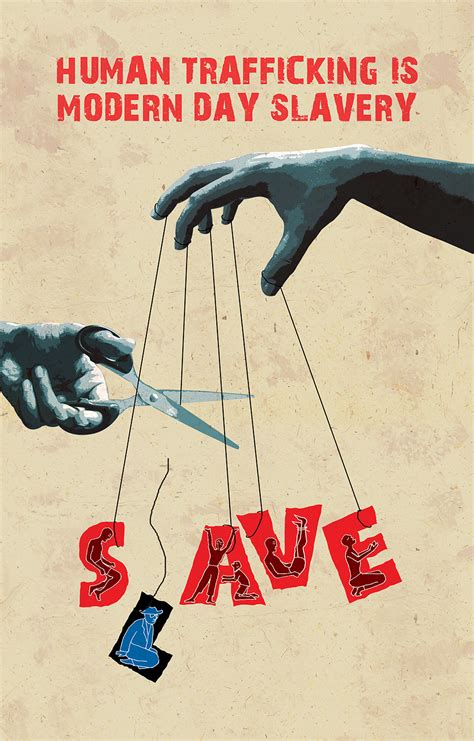 human trafficking poster design on behance