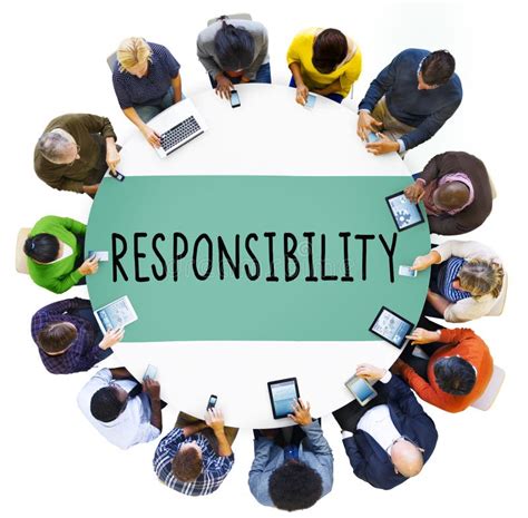 Responsibility Obligation Duty Roles Job Concept Stock Photo Image Of