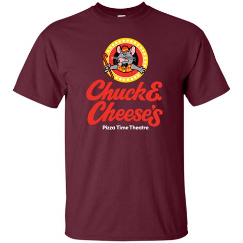 Chuck E Cheeses Gildan Ultra Cotton T Shirt Maroon T Shirts Tank