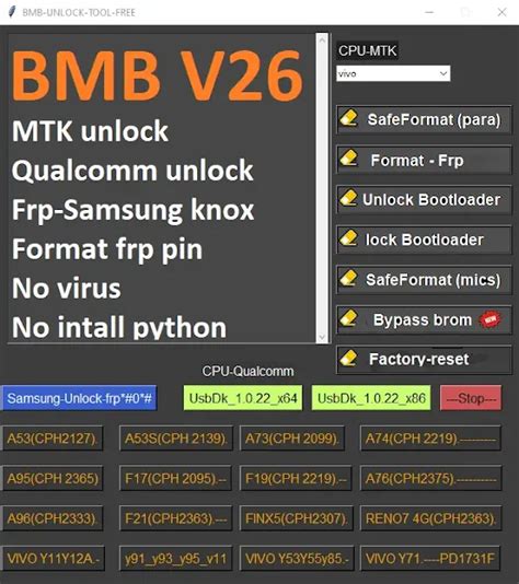 Bmb Unlock Tool V Mtk Qualcomm