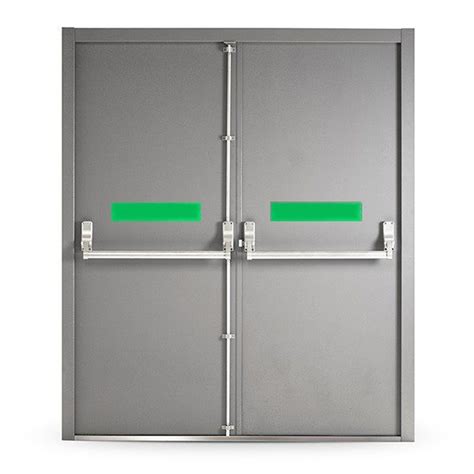 Double Fire Exit Door With Panic Bar Steel Doors From Doors4security
