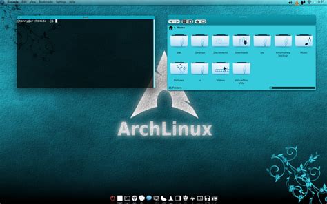 Arch Linux Kde 48 Turquoise By Craazyt On Deviantart