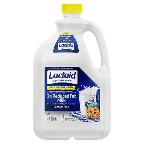 Lactaid Calcium Enriched 2 Reduced Fat Milk 96 Fl Oz