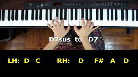 Piano Chords D7 Sus Chord Moving To D7 Sounds Youtube