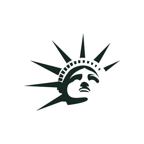 Statue Of Liberty Silhouette Logo Design Vector 6994441 Vector Art At