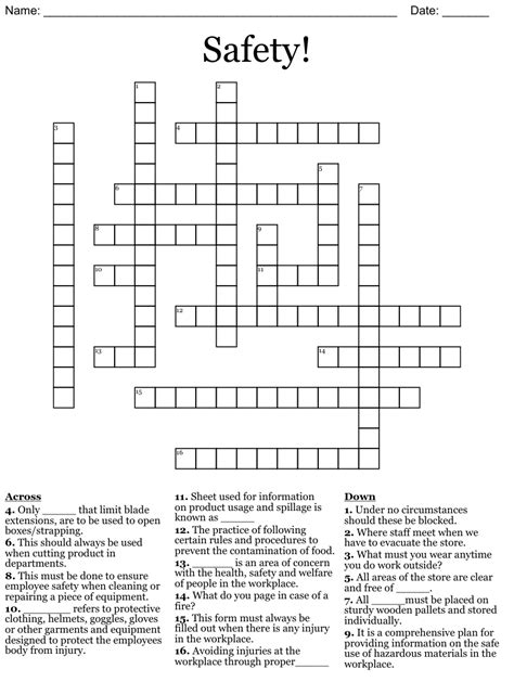 Firearm Safety Feature Crossword Clue