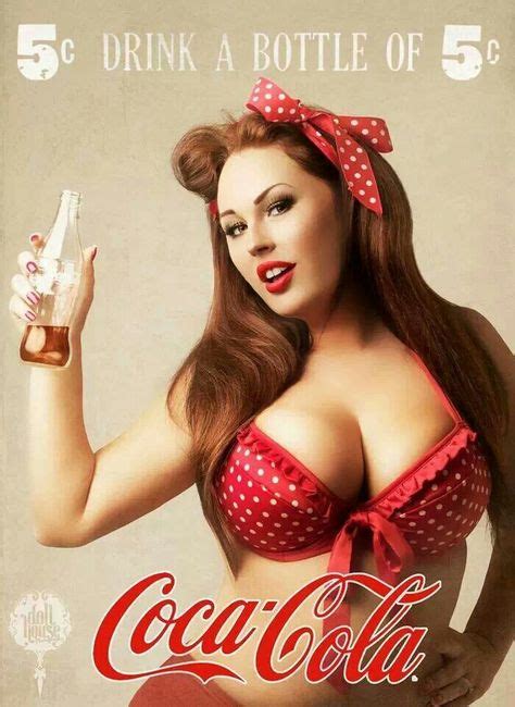 Sexy Coca Cola Advertising Pin Up Rockabilly Psychobilly And Co Pinterest Encart