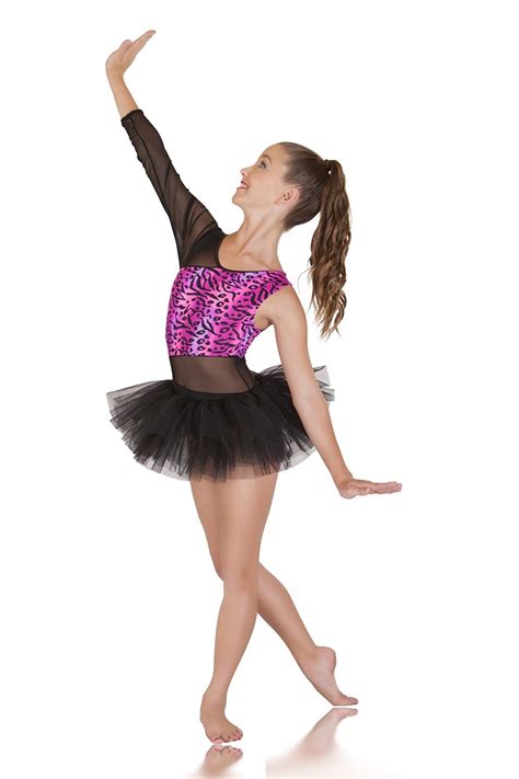 Dance Costume Fierce Hot Pink And Black Jazz Contemporary Costume