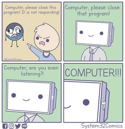 Computer Is Not Responding Oc Bitly2sgjcnb Memes Computer