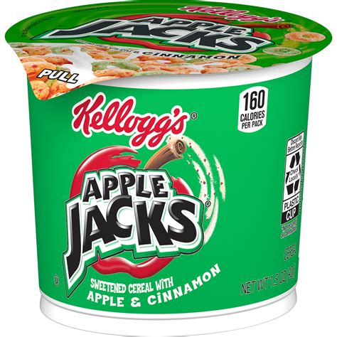 Kelloggs Apple Jacks Breakfast Cereal In A Cup Original Single Serve
