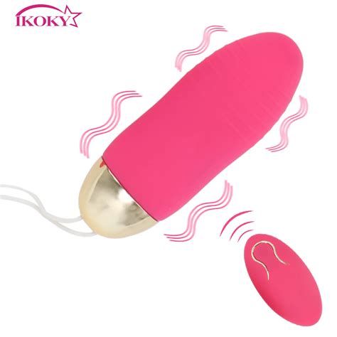 Ikoky 10 Speed Vibrating Egg G Spot Massager Sex Toys For Women Remote Control Powerful Bullet