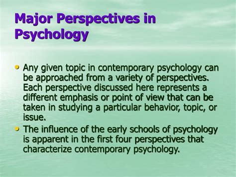 Ppt Theories Of Personality Modern Perspectives Of Psychology