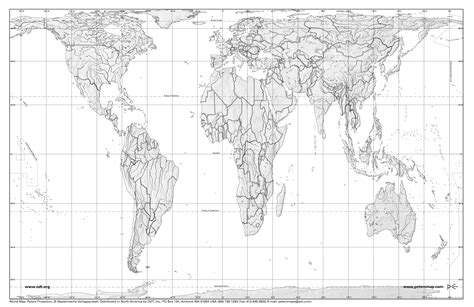 A World Map With Lines Showing The Location Of Major Cities And Rivers
