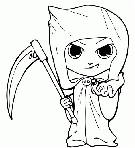 Grim Reaper Coloring Pages Free Printable Coloring Pages For Kids