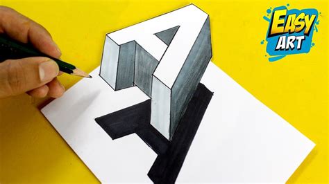 How To Draw 3d Letters A Drawing 3d ⭐ Letras Bonitas 3d 🔹 Como Dibujar