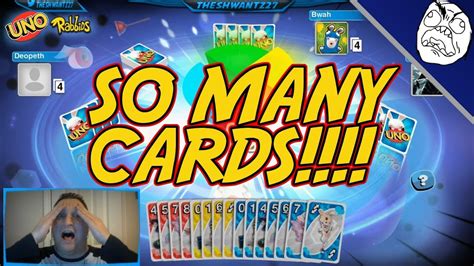 Maybe you would like to learn more about one of these? Uno Rabbids Rage Compilation: NO!!!! I Have So Many Cards - YouTube