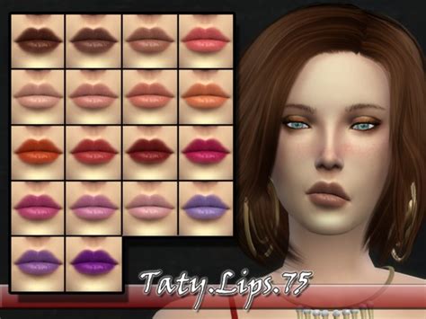 Taty Lips 75 By Tatygagg At Tsr Sims 4 Updates
