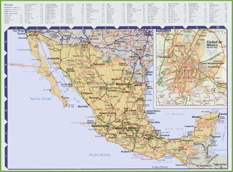 road map of mexico map roadmap vintage world maps
