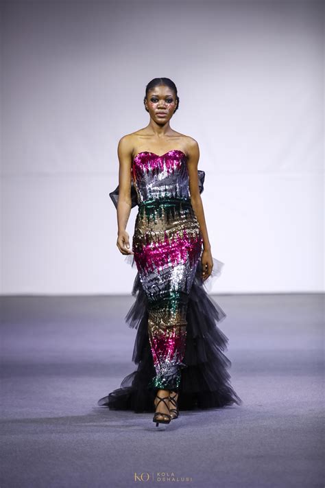 Glitz Africa Fashion Week 2019 House Of Irawo Draped Dress
