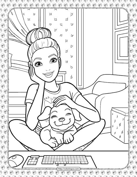 Free Printable Barbie Dreamhouse Adventures Coloring Pages Barbie My