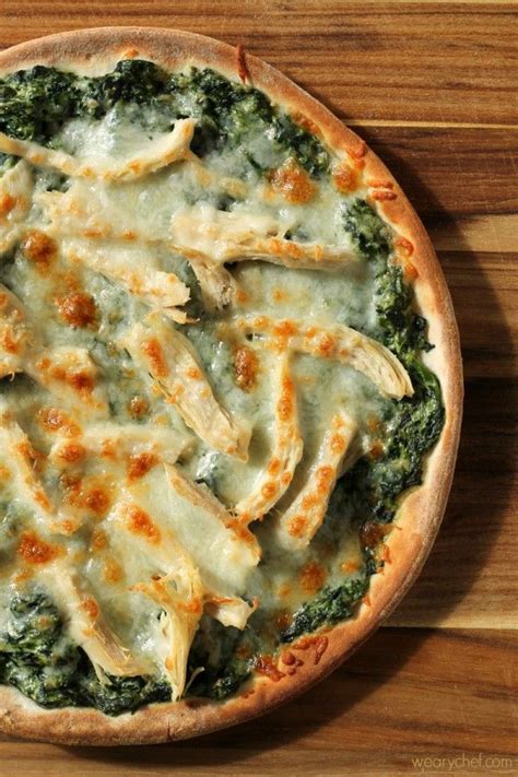 Turkey Spinach Alfredo Pizza Your Thanksgiving Leftovers Just Got A
