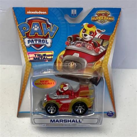 Paw Patrol Mighty Pups Super Paws True Metal Cars Set Of 6 Lot 3497