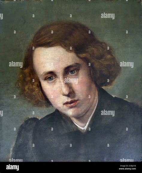 Rethel Alfred Self Portrait German School 19th Century Stock