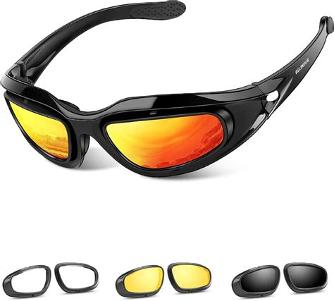 Belinous Polarized Motorcycle Riding Glasses Goggles For Men Foam Padding Windproof Anti Dust
