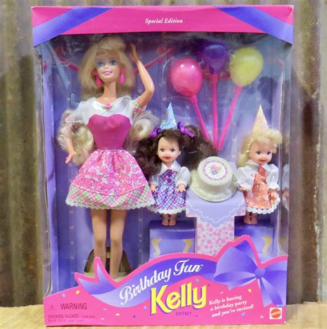 Barbie Birthday Fun Kelly Tset Special Edition W Barbie Kelly And Chelsea Dolls