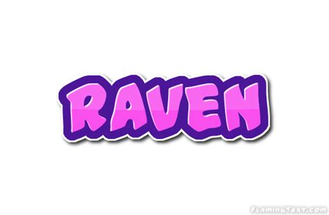 Raven Flaming Text