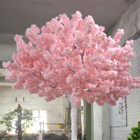 Indoor Plants Artificial Cherry Blossom Branches White Cherry Blossom Tree