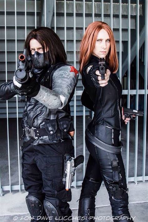 Black Widow And The Winter Soldier Winter Soldier And Black Widow Couples Costume Ideas