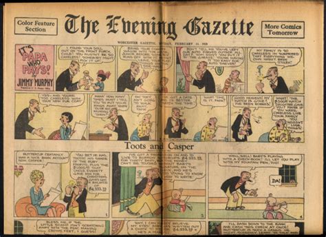 Worcester Evening Telegram Comics 213 1928 Its Papa Who Pays Toots