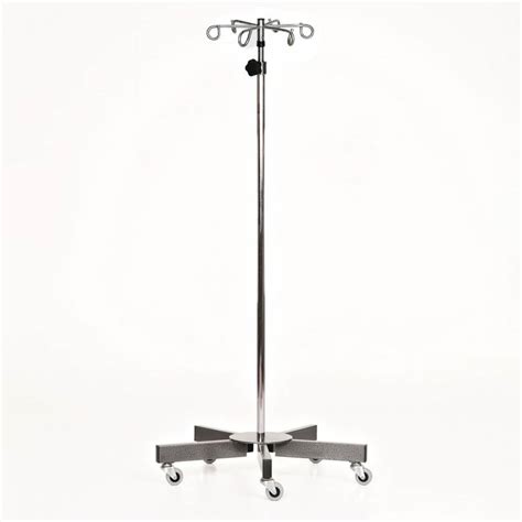 Mcm212 Stainless Steel 5 Leg Iv Pole With 6 Hook Top