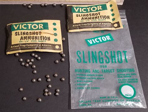 The Original Wrist Rocket And Victor Slingshot Ammo Collectors Weekly
